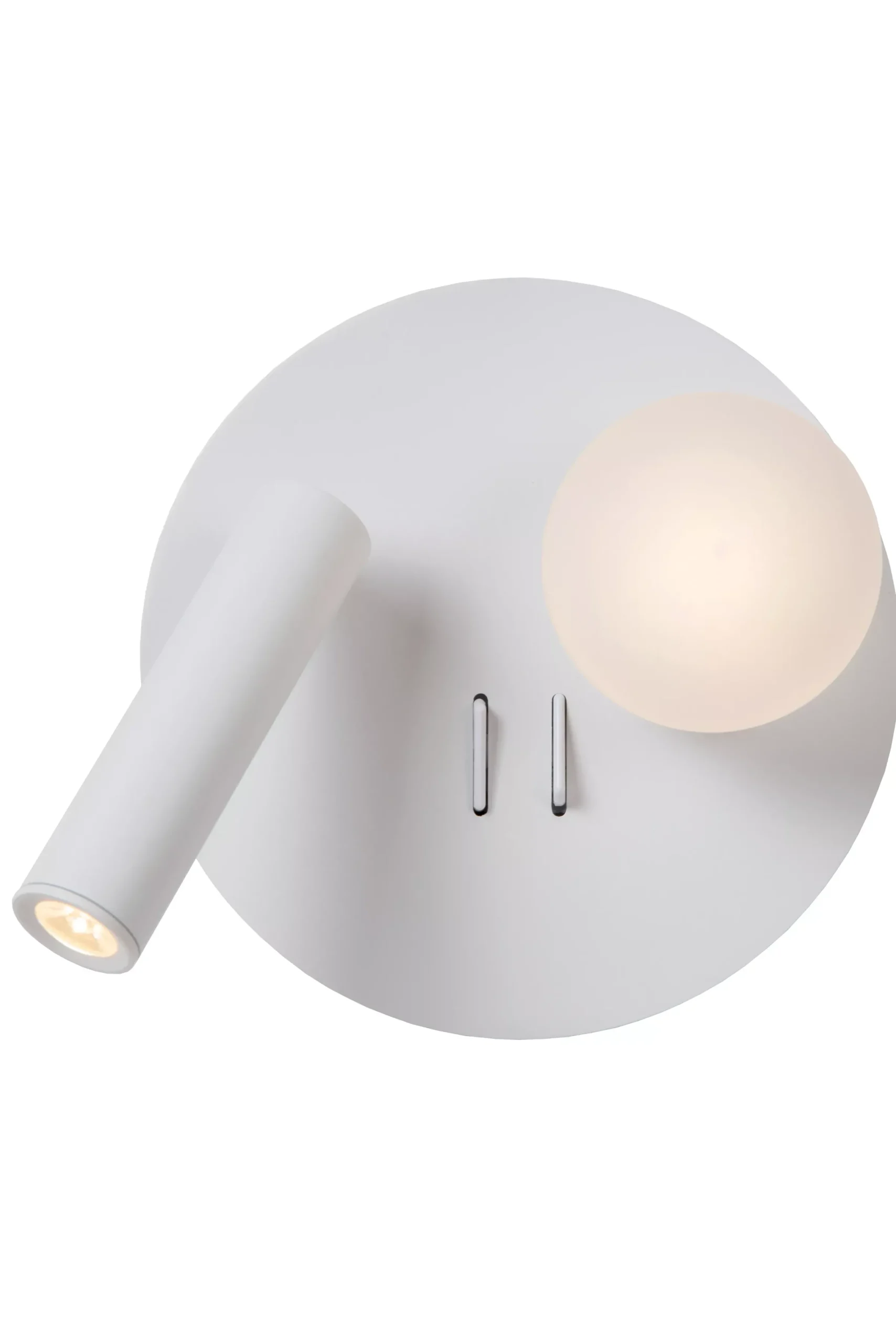 MATIZ - Bedlamp / Wandlamp - Ø 16,5 cm - LED - 3000K - Met USB oplaadpunt - Wit*Lucide Cheap