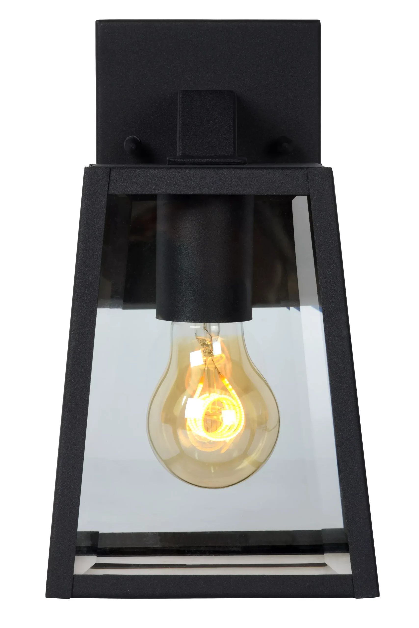 MATSLOT - Wandlamp Binnen/Buiten - 1xE27 - IP23 - Zwart*Lucide Store