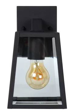 MATSLOT - Wandlamp Binnen/Buiten - 1xE27 - IP23 - Zwart*Lucide Store