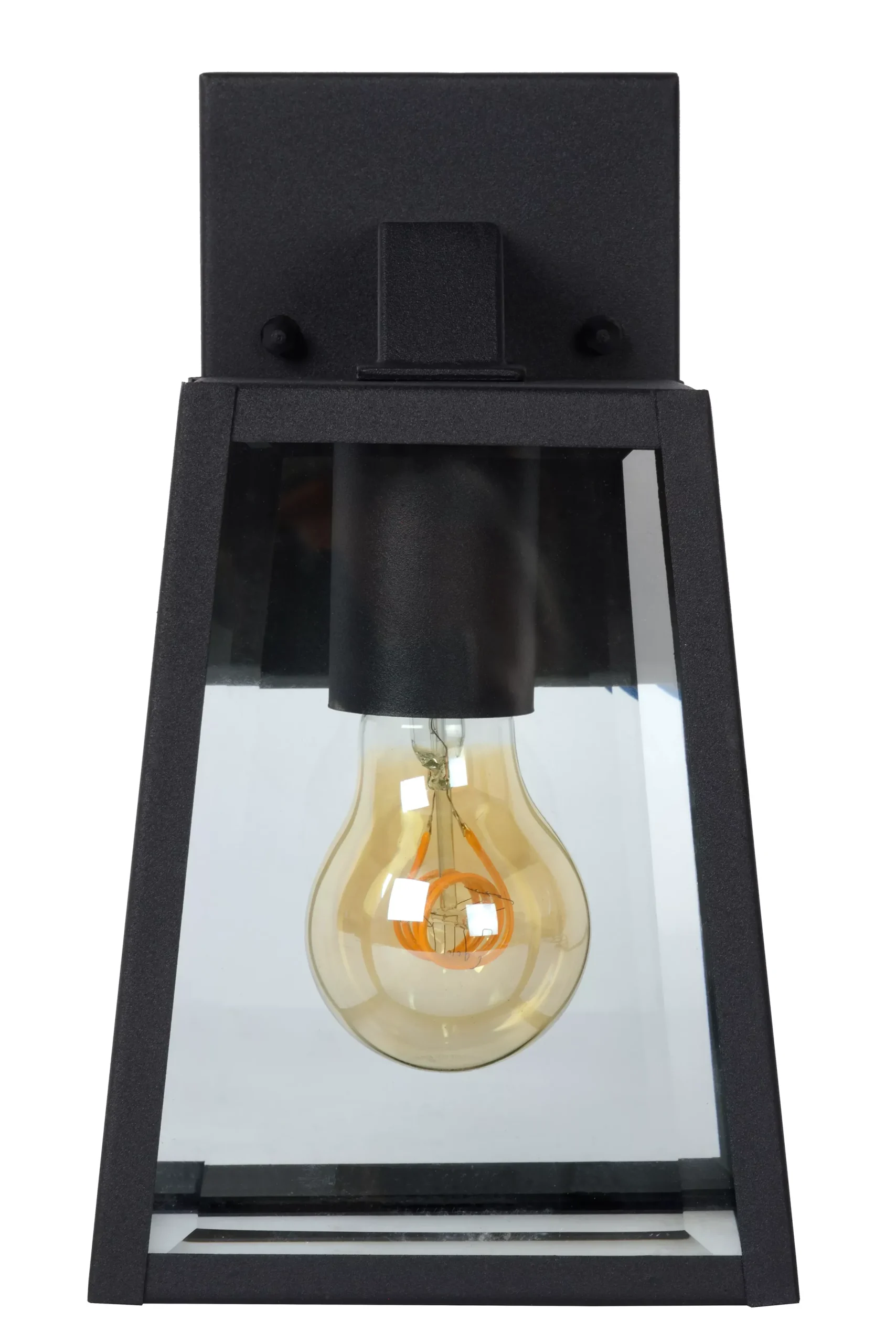 MATSLOT - Wandlamp Binnen/Buiten - 1xE27 - IP23 - Zwart*Lucide Store