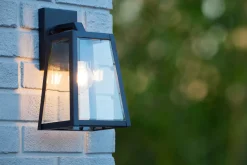 MATSLOT - Wandlamp Binnen/Buiten - 1xE27 - IP23 - Zwart*Lucide Best