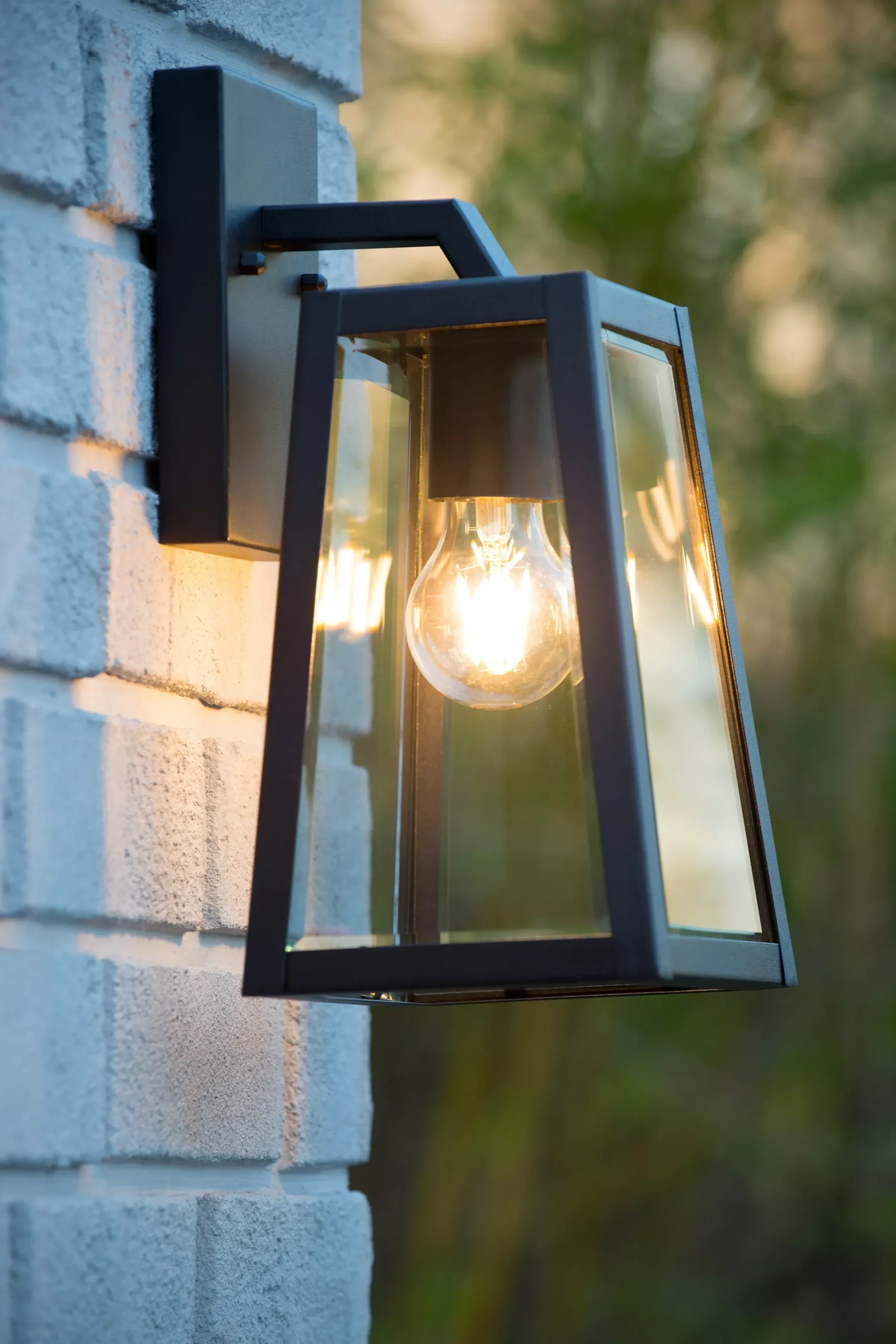 MATSLOT - Wandlamp Binnen/Buiten - 1xE27 - IP23 - Zwart*Lucide Best