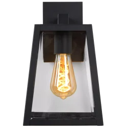 MATSLOT - Wandlamp Binnen/Buiten - 1xE27 - IP23 - Zwart*Lucide Best