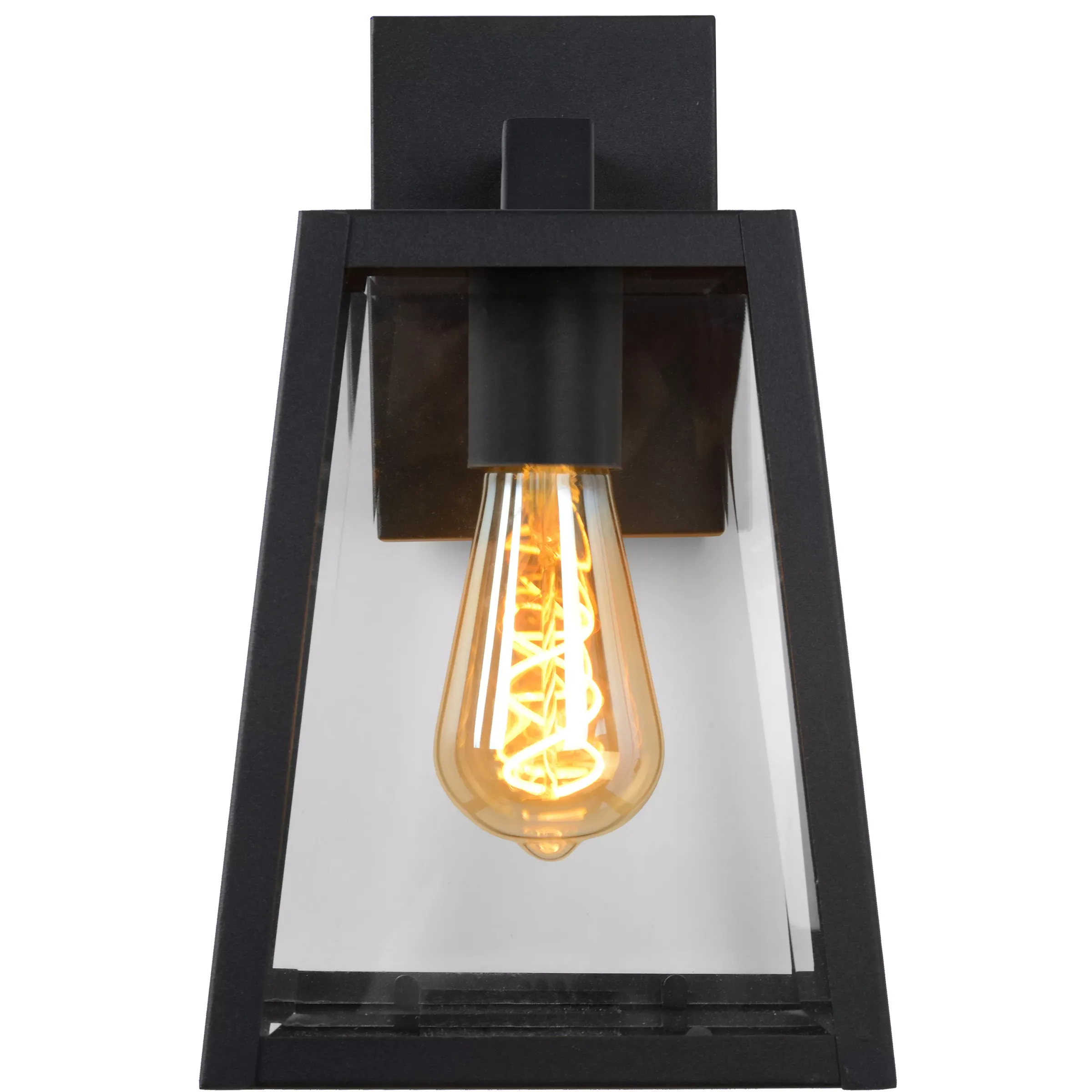 MATSLOT - Wandlamp Binnen/Buiten - 1xE27 - IP23 - Zwart*Lucide Best