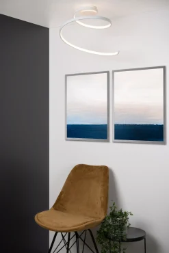 MAXENCE - Plafonnière - Ø 46 cm - LED 3 StepDim - 1x24W 3000K - Wit*Lucide Store