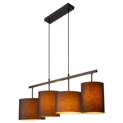 MAYA - Hanglamp - 4xE27 - Zwart*Lucide Cheap