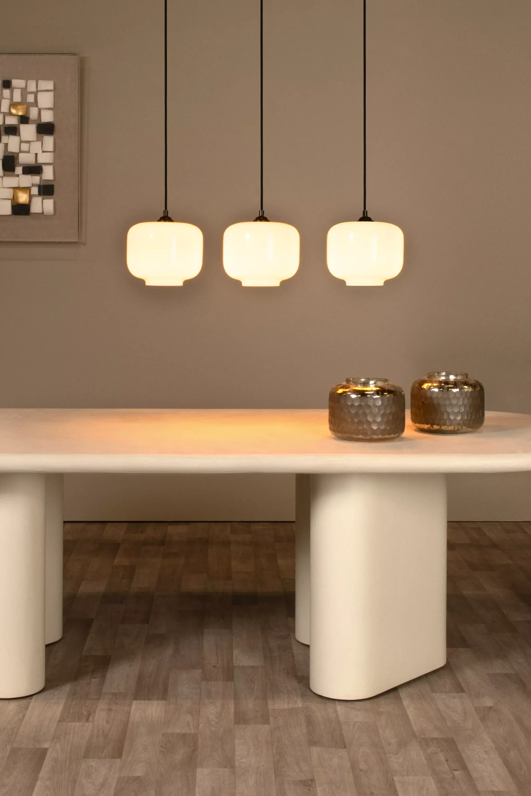 MEDINE - Hanglamp - 3xE27 - Opaal*Lucide Outlet
