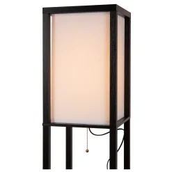 MENNO - Vloerlamp - 1xE27 - Met draadloze oplader - Zwart*Lucide Best Sale