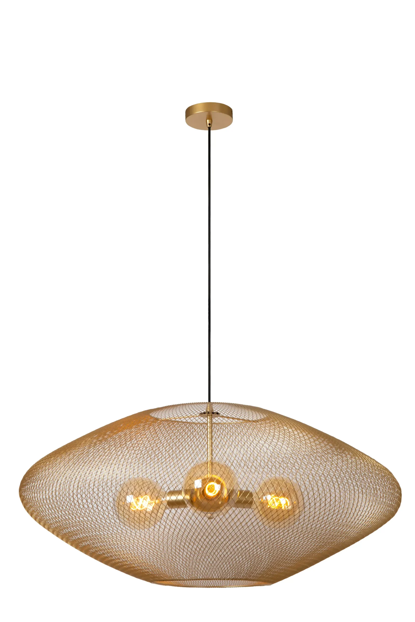 MESH - Hanglamp - Ø 85 cm - 3xE27 - Mat Goud / Messing*Lucide Online