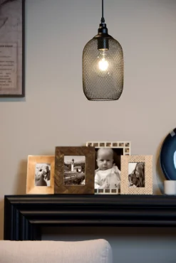 MESH - Hanglamp - Ø 15 cm - 1xE27 - Zwart*Lucide Outlet