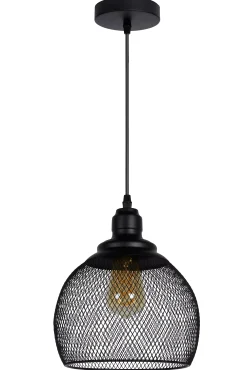 MESH - Hanglamp - Ø 22 cm - 1xE27 - Zwart*Lucide Online