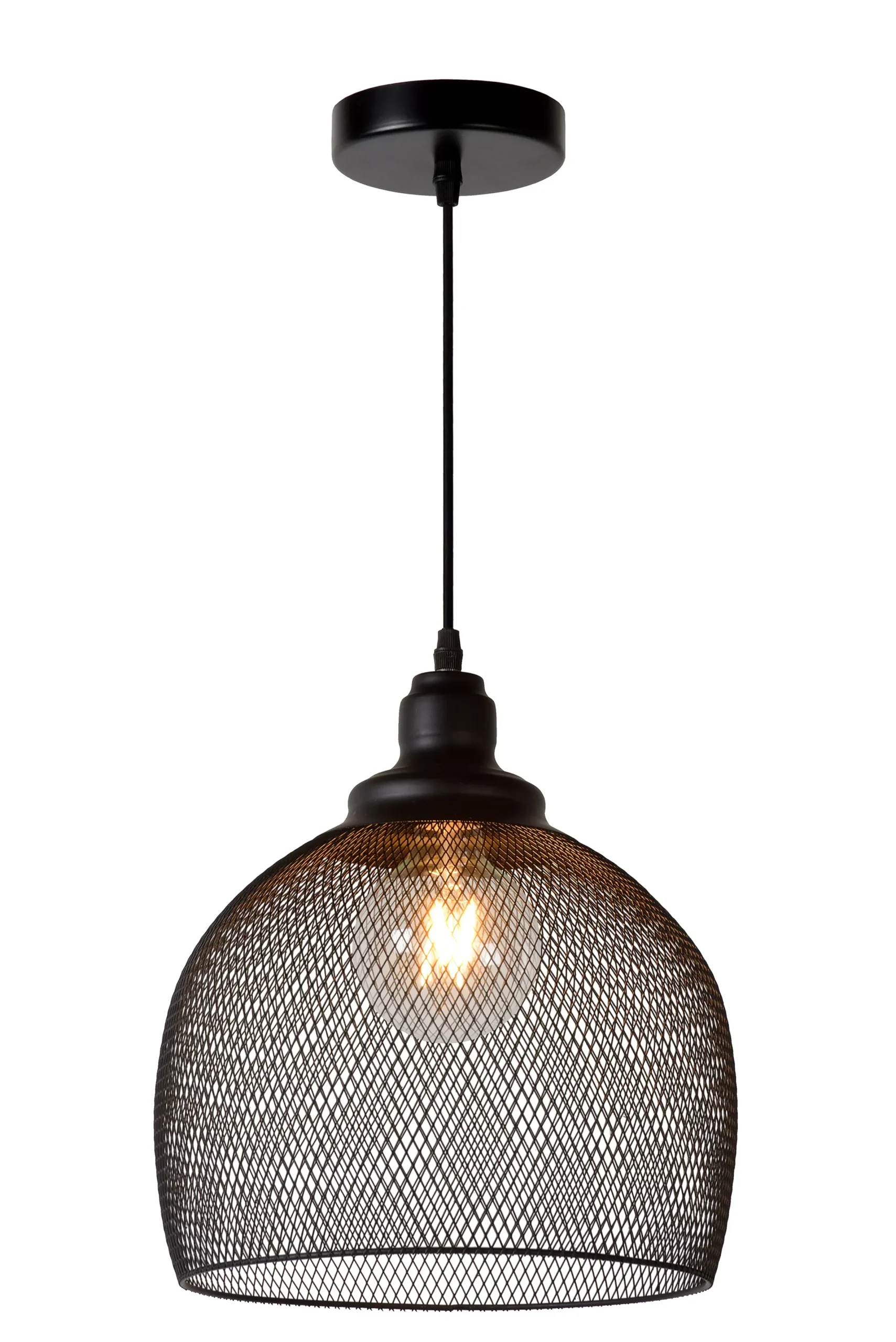 MESH - Hanglamp - Ø 28 cm - 1xE27 - Zwart*Lucide Sale