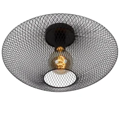 MESH - Plafonnière - Ø 45 cm - 1xE27 - Zwart*Lucide Discount