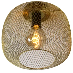 MESH - Plafonnière - Ø 30 cm - 1xE27 - Mat Goud / Messing*Lucide Outlet