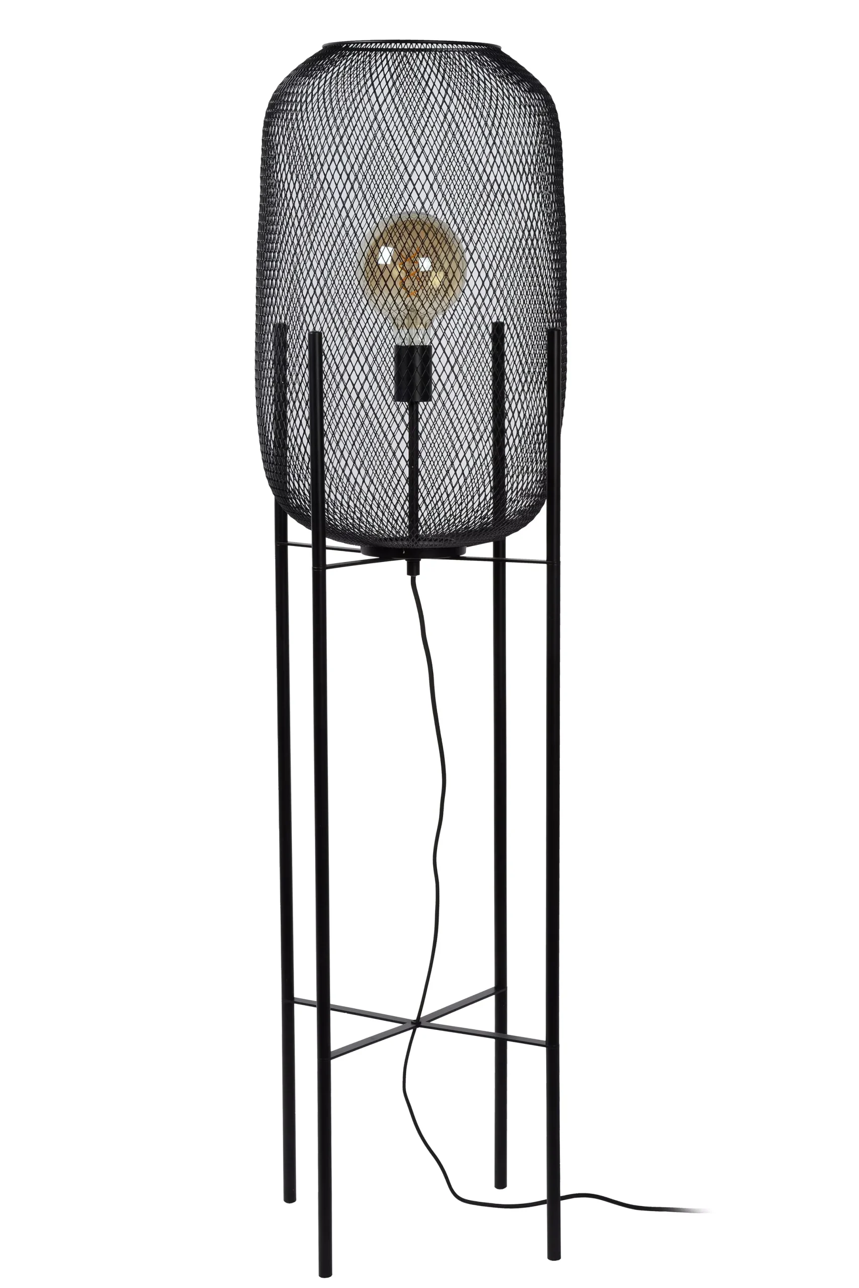 MESH - Vloerlamp - Ø 35 cm - 1xE27 - Zwart*Lucide Cheap