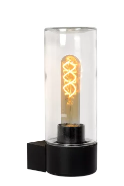 MICHA - Wandlamp Binnen/Buiten - 1xE27 - IP44 - Zwart*Lucide Cheap