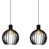 MIKAELA - Hanglamp - 2xE27 - Zwart*Lucide Outlet