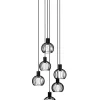 MIKAELA - Hanglamp - Ø 35 cm - 6xE14 - Zwart*Lucide Fashion