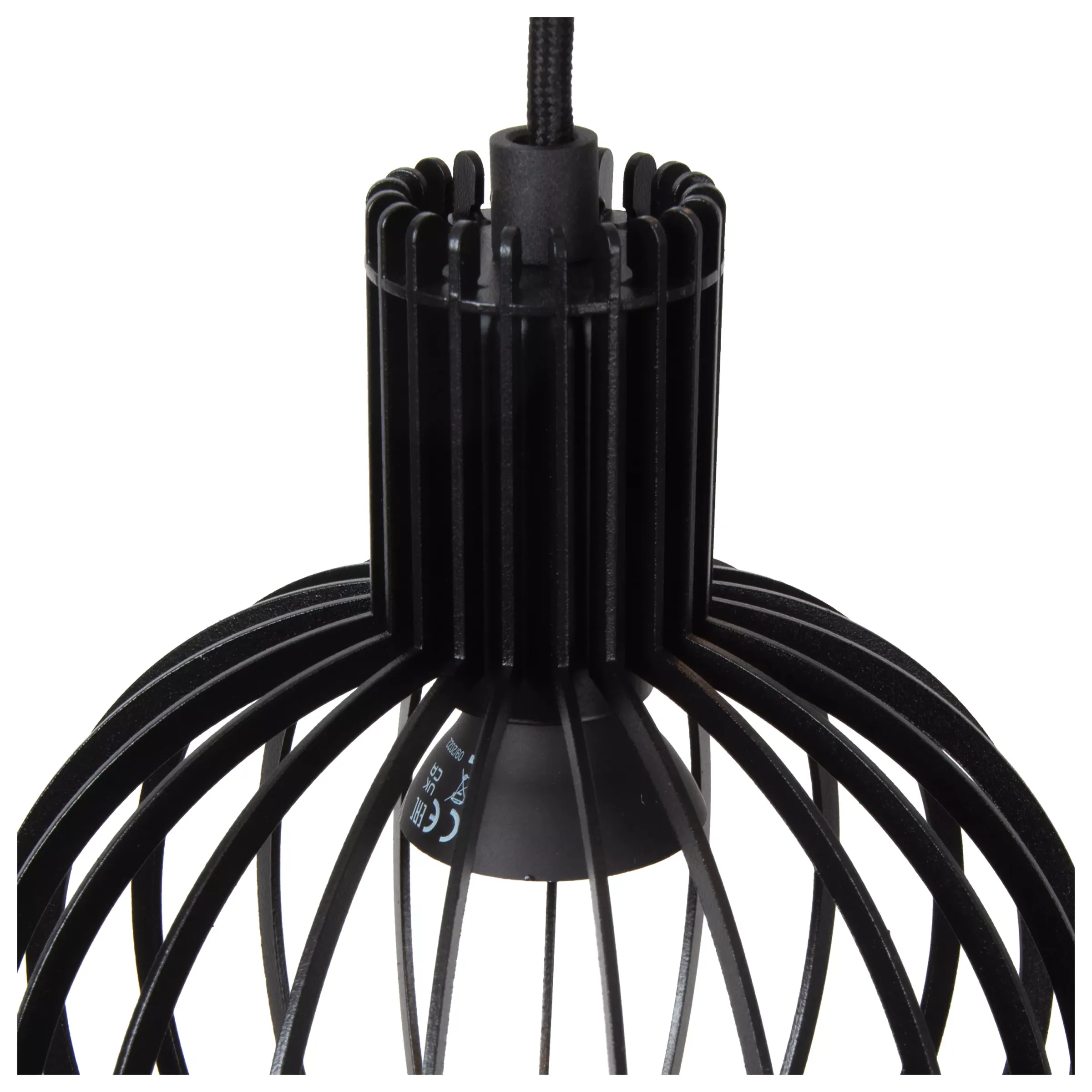 MIKAELA - Hanglamp - Ø 35 cm - 6xE14 - Zwart*Lucide Fashion