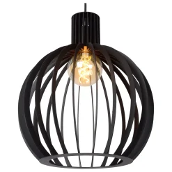 MIKAELA - Hanglamp - Ø 35 cm - 1xE27 - Zwart*Lucide New