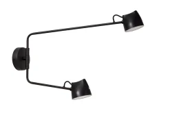 MILNE - Wandlamp - LED Dimb. - 2x8W 2700K - Zwart*Lucide New