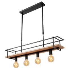 MILONGA - Hanglamp - 4xE27 - Zwart*Lucide Flash Sale