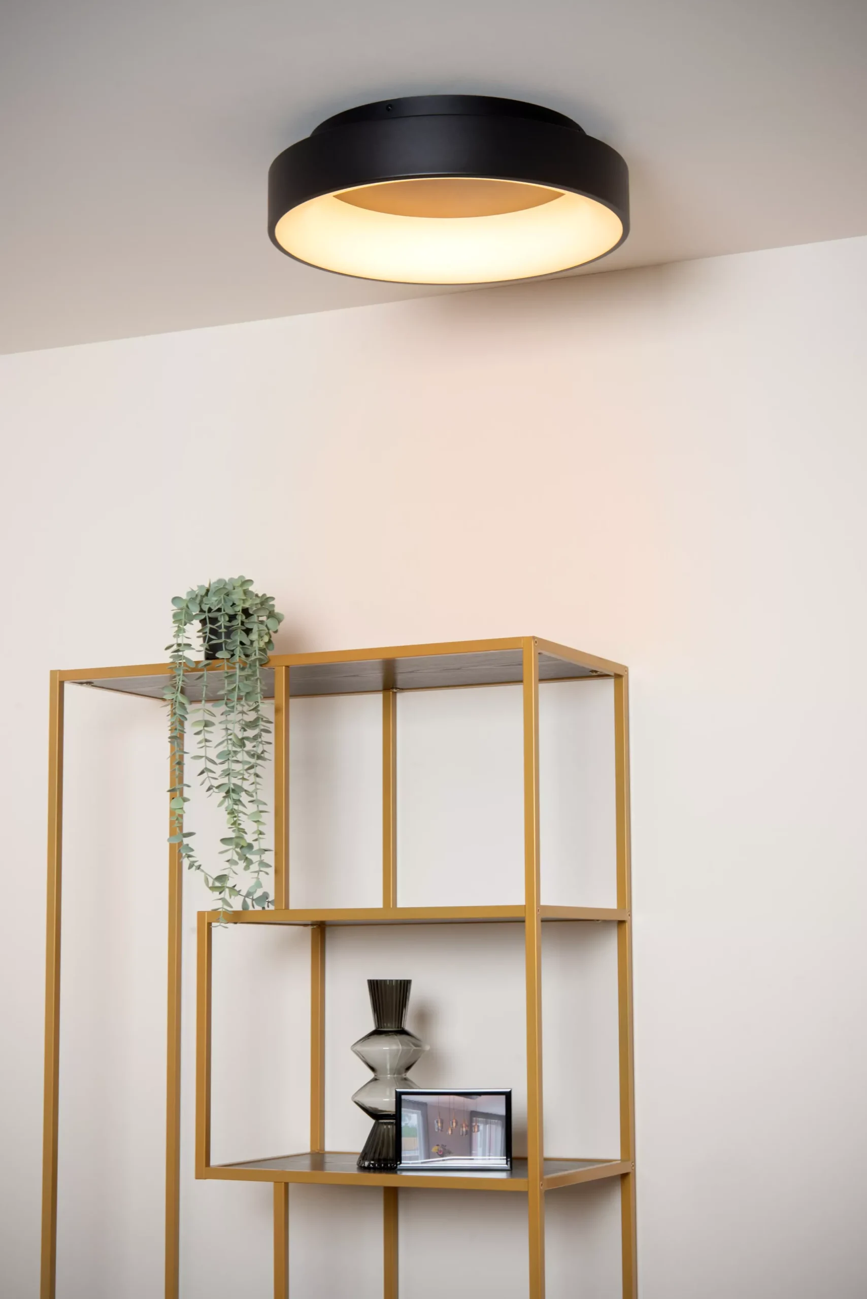 MIRAGE - Plafonnière - Ø 45 cm - LED Dimb. - 1x33W 2700K - Zwart*Lucide Outlet