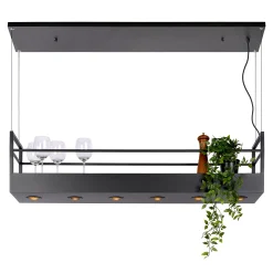 MIRAVELLE - Hanglamp - 6xGU10 - Zwart*Lucide Clearance