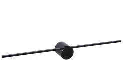 MIZAR - Wandlamp Badkamer - LED - 1x6W 2700K - IP44 - Zwart*Lucide Online