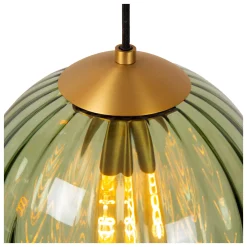 MONSARAZ - Hanglamp - Ø 35 cm - 3xE27 - Groen*Lucide Cheap