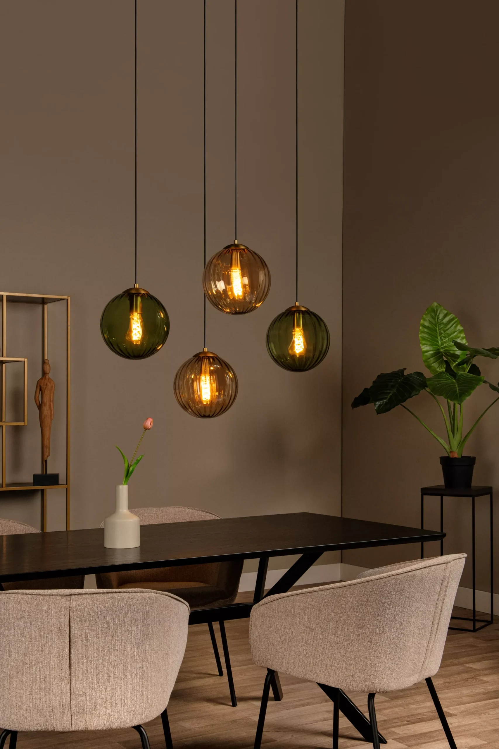 MONSARAZ - Hanglamp - 4xE27 - Groen*Lucide Sale