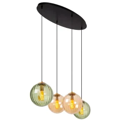 MONSARAZ - Hanglamp - 4xE27 - Groen*Lucide Sale