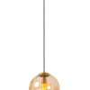 MONSARAZ - Hanglamp - Ø 25 cm - 1xE27 - Amber*Lucide Outlet