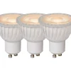 MR16 - Led lamp - Ø 5 cm - LED Dimb. - GU10 - 3x5W 3000K - Wit - Set van 3*Lucide Best