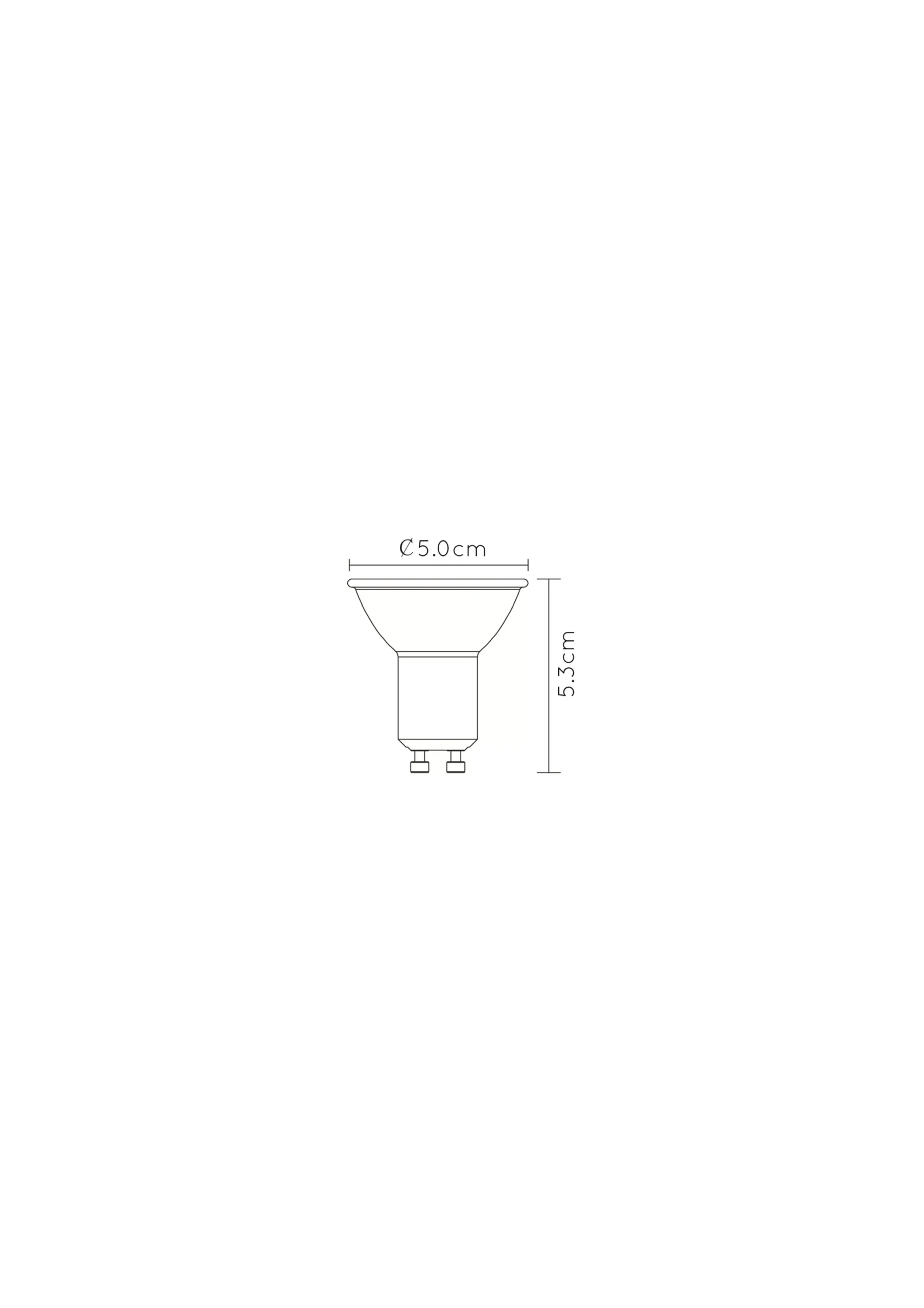 MR16 - Led lamp - Ø 5 cm - LED Dimb. - GU10 - 1x5W 2200K/2500K/2700K - Zwart*Lucide New
