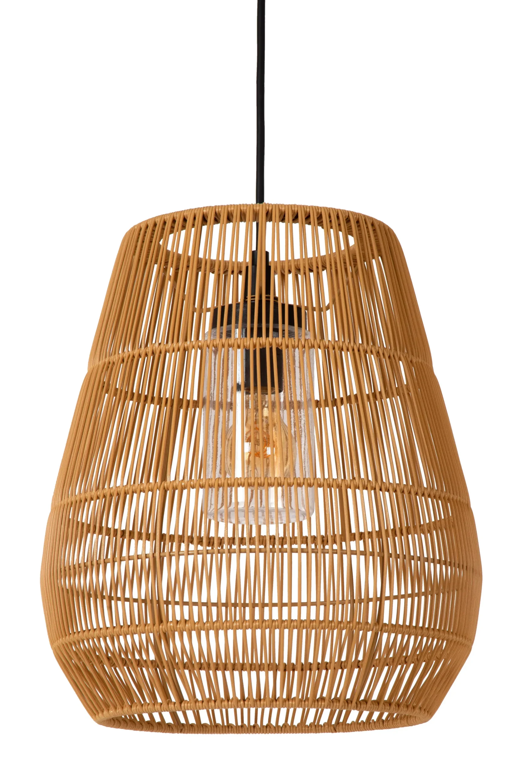 NERIDA - Hanglamp Binnen/Buiten - Ø 35 cm - 1xE27 - IP44 - Naturel*Lucide Best