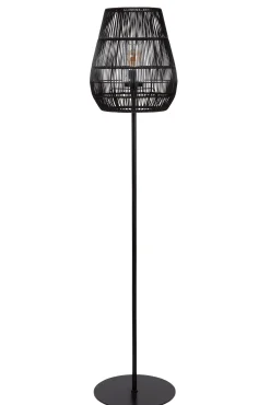 NERIDA - Vloerlamp Binnen/Buiten - Ø 35 cm - 1xE27 - IP44 - Zwart*Lucide Shop
