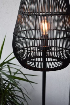 NERIDA - Vloerlamp Binnen/Buiten - Ø 35 cm - 1xE27 - IP44 - Zwart*Lucide Shop