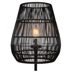 NERIDA - Vloerlamp Binnen/Buiten - Ø 35 cm - 1xE27 - IP44 - Zwart*Lucide Shop