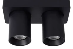 NIGEL - Plafondspot - LED Dim to warm - GU10 - 2x5W 2200K/3000K - Zwart*Lucide Best