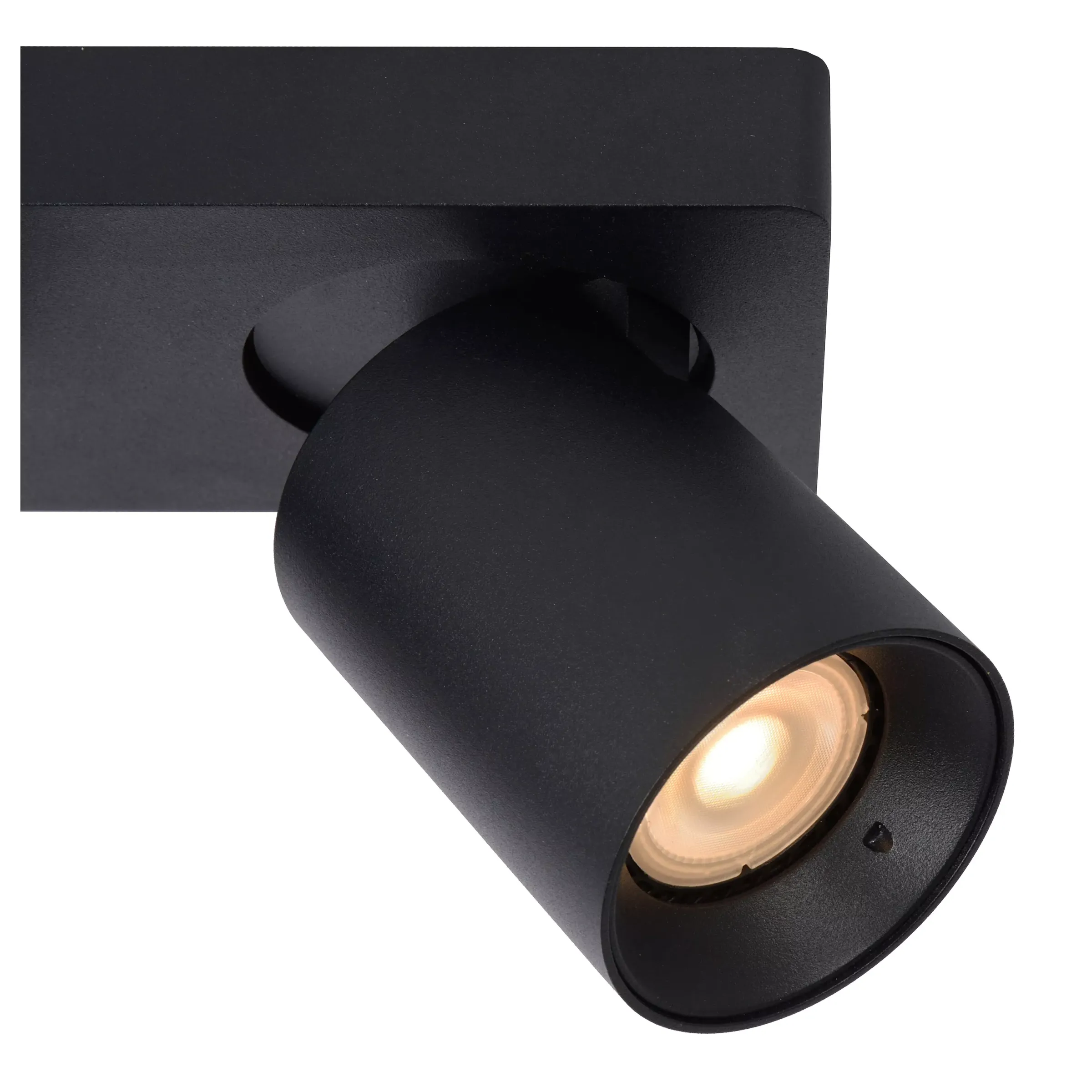 NIGEL - Plafondspot - LED Dim to warm - GU10 - 2x5W 2200K/3000K - Zwart*Lucide Best