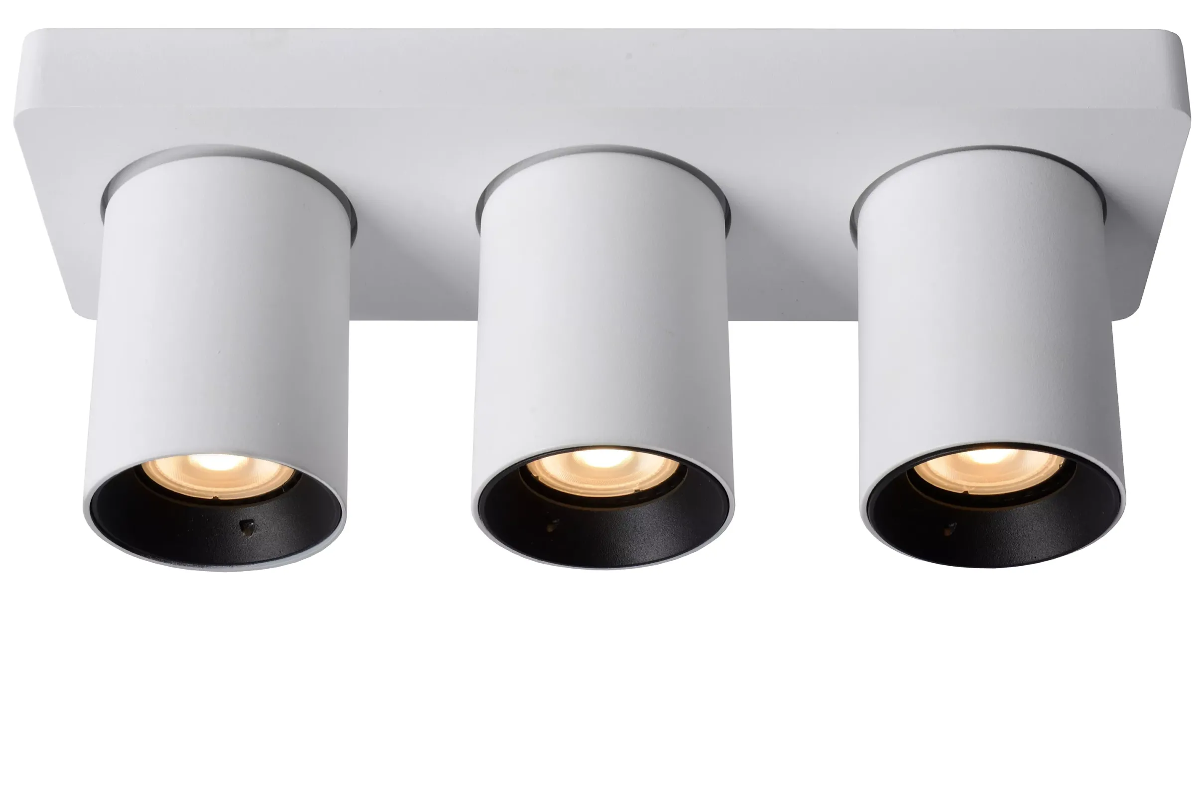 NIGEL - Plafondspot - LED Dim to warm - GU10 - 3x5W 2200K/3000K - Wit*Lucide Fashion