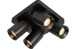 NIGEL - Plafondspot - LED Dim to warm - GU10 - 4x5W 2200K/3000K - Antraciet*Lucide Hot