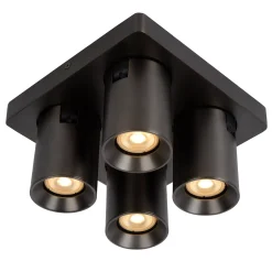 NIGEL - Plafondspot - LED Dim to warm - GU10 - 4x5W 2200K/3000K - Antraciet*Lucide Hot