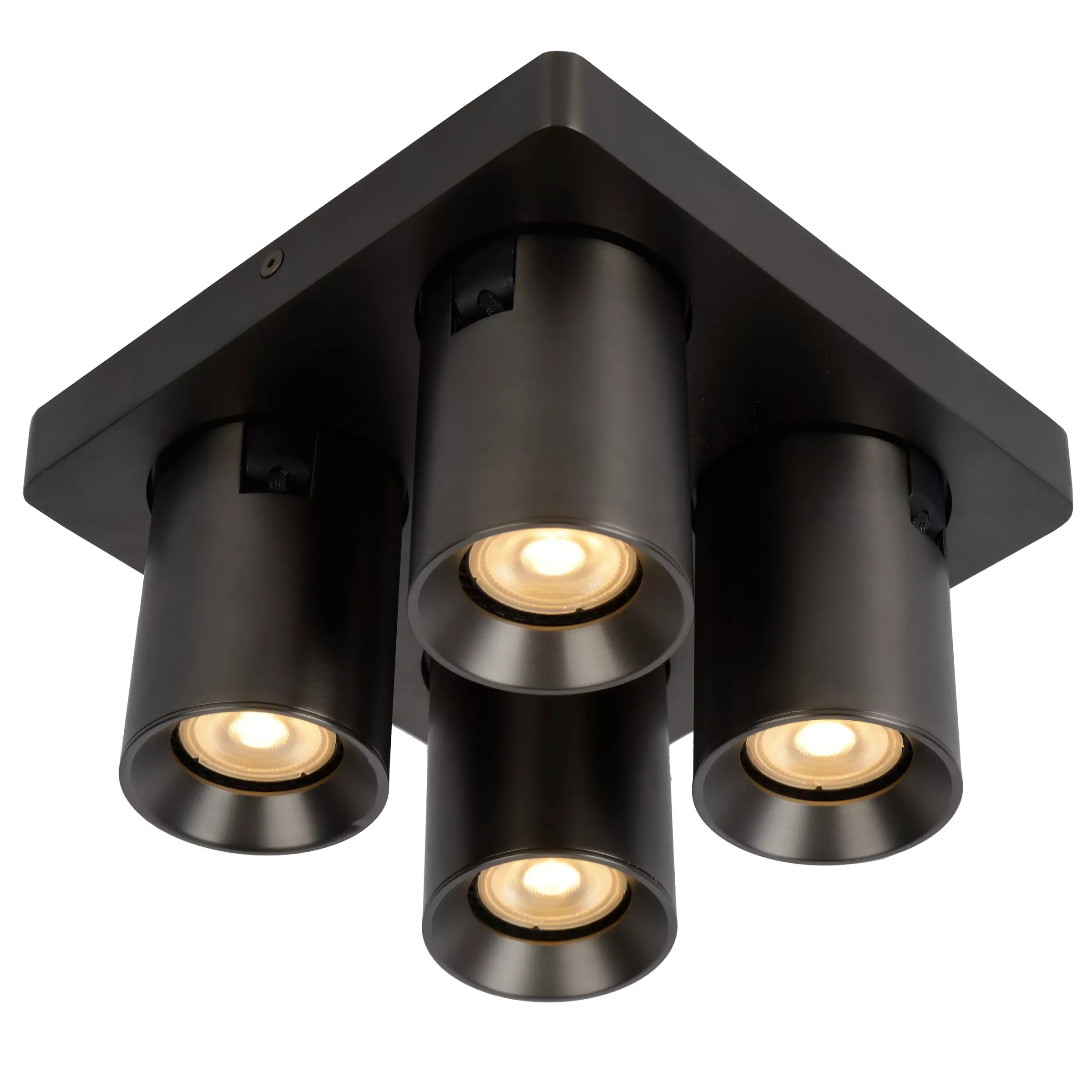 NIGEL - Plafondspot - LED Dim to warm - GU10 - 4x5W 2200K/3000K - Antraciet*Lucide Hot