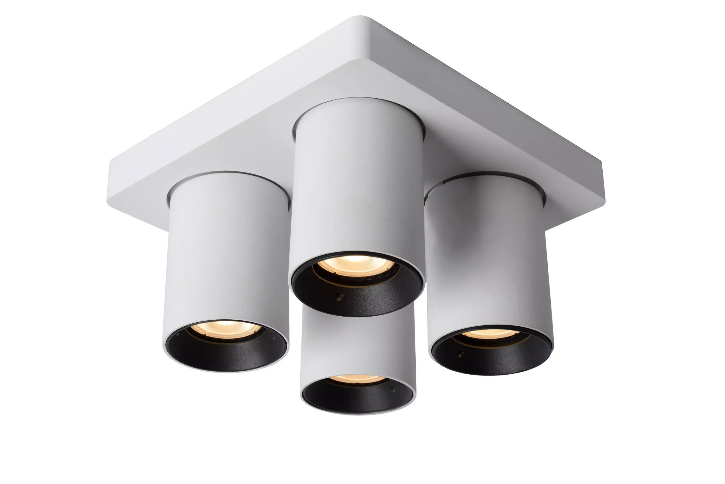 NIGEL - Plafondspot - LED Dim to warm - GU10 - 4x5W 2200K/3000K - Wit*Lucide Outlet