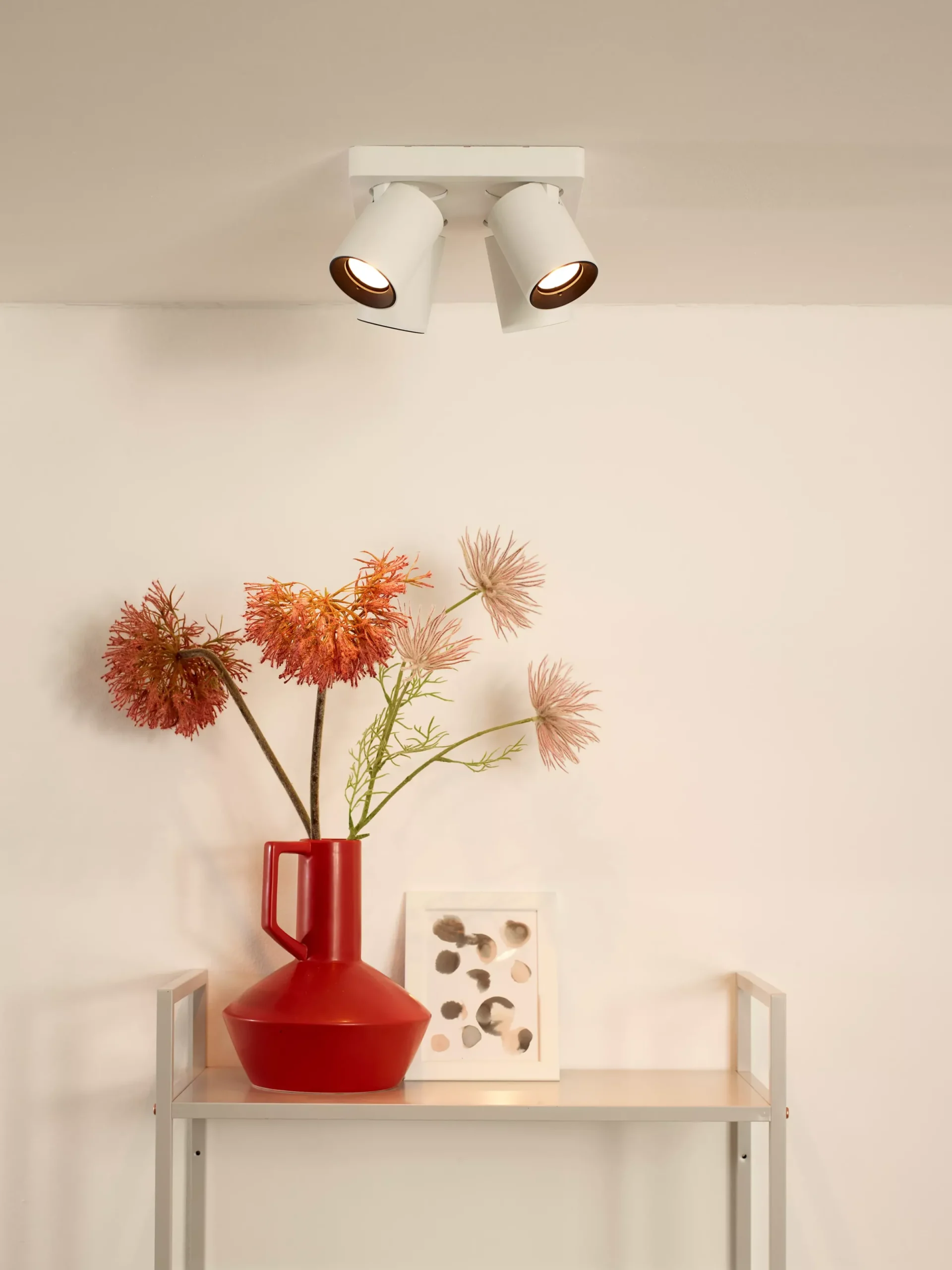 NIGEL - Plafondspot - LED Dim to warm - GU10 - 4x5W 2200K/3000K - Wit*Lucide Outlet