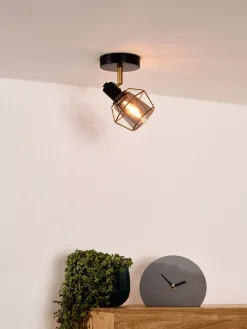 NILA - Plafondspot - 1xE14 - Zwart*Lucide Hot