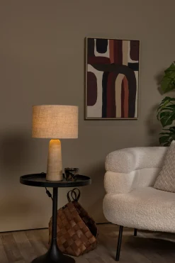 NIMUE - Tafellamp - Ø 30 cm - 1xE27 - Taupe*Lucide Flash Sale