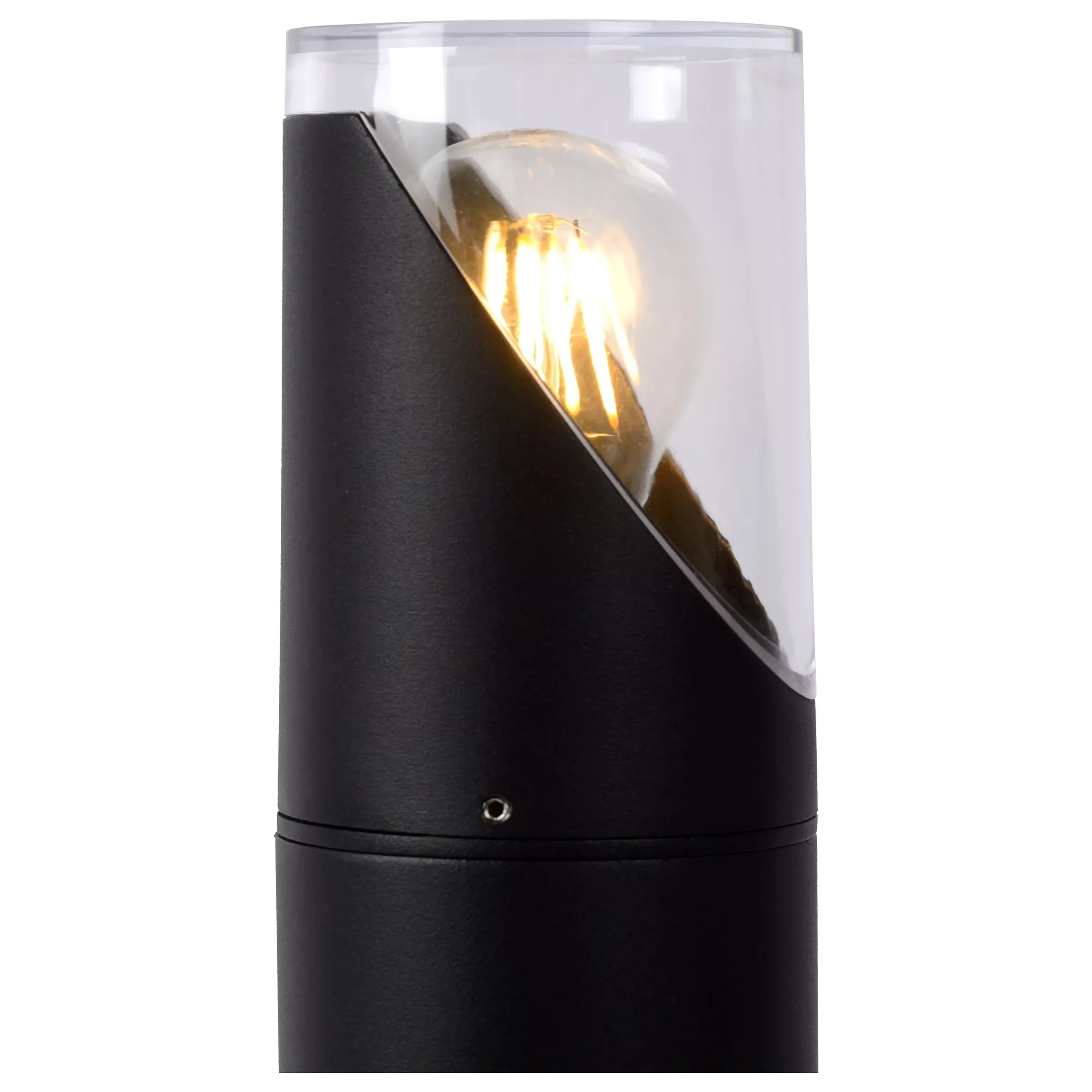 NORMAN - Sokkellamp - Ø 9 cm - 1xE27 - IP65 - Zwart*Lucide Store